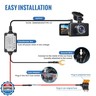 EWAY 3-in-1 Micro USB and Mini USB Type-C Dash Cam Hardwire Kit Car Charging Power Cable 12V-24V to 5V w/Low Voltage Protection 13ft Dash Camera Charger Power Supply Cord for Dashcam GPS Radar Detector