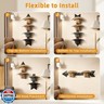 Cowboy Hat Rack for Wall Hat Organizer for 10 Baseball Caps and 3 Cowboy Hat with Solid Wood Arrow Hat Holder Cowgirl Hat Hanger Storage for Closet Entryway Black
