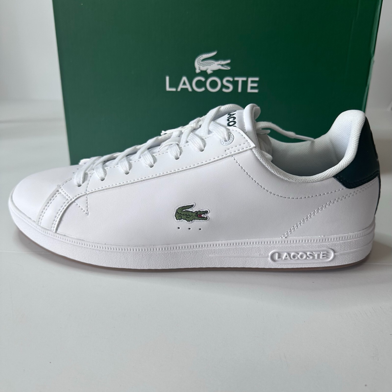 Lacoste White Tennis Shoes Sneaker New Soccer Running Golf Casual Fashion  Ultras | eBay
