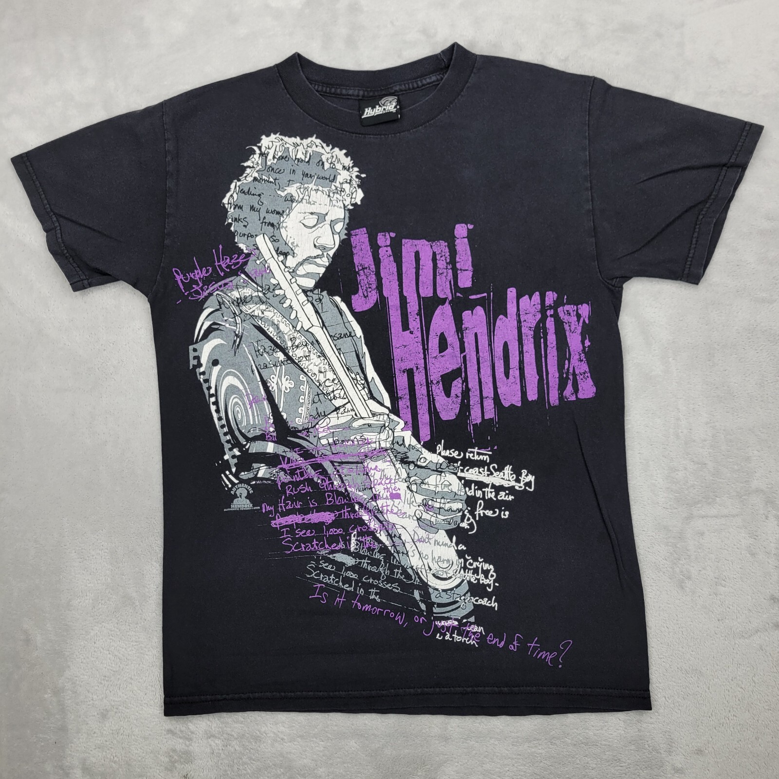 Vintage Jimi Hendrix Shirt Mens Small Rock Music Guitar Band