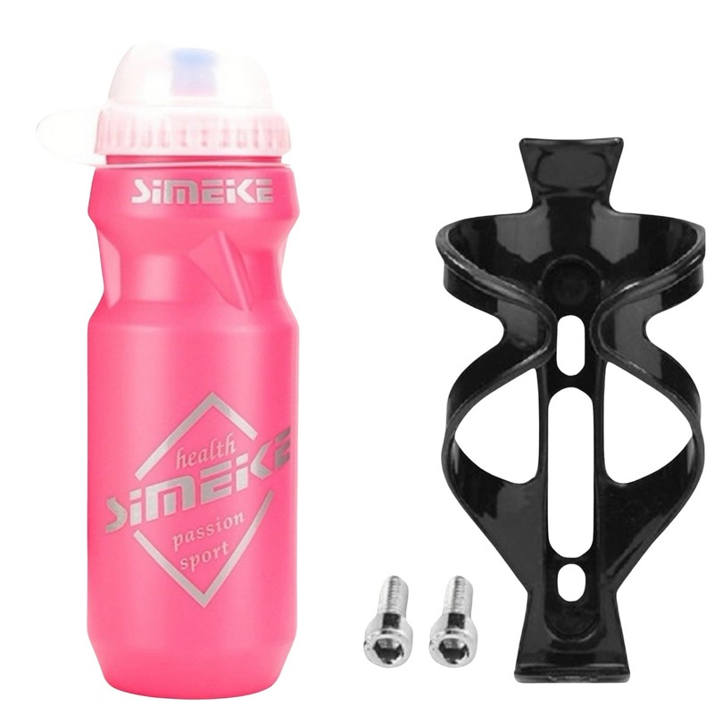 Cycling Water Drink Bottle And Holder Cage Sports