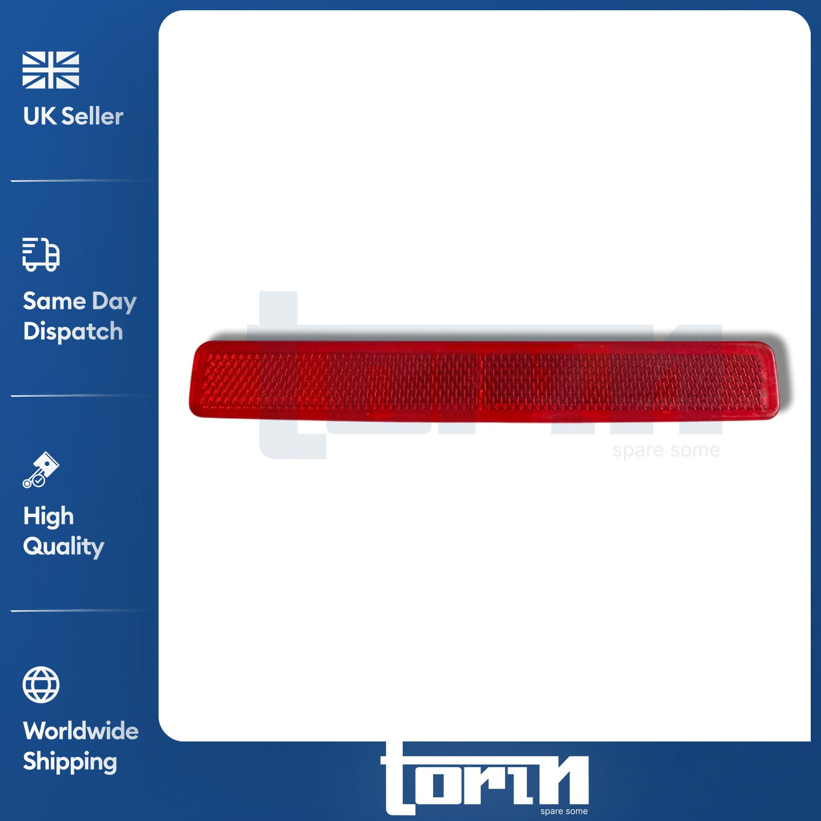 REAR BUMPER TAILGATE REFLECTOR LENS DRIVER SIDE FITS VW TRANSPORTER T5 7E0945106