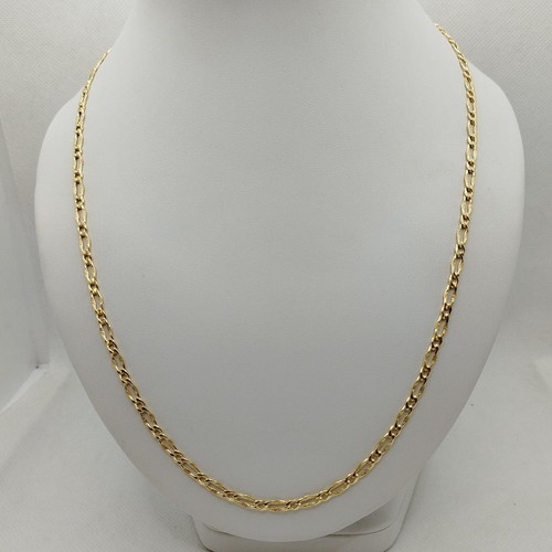 18K Gold Chain Necklace Marina Link 60 cm 9.7gr Solid | eBay