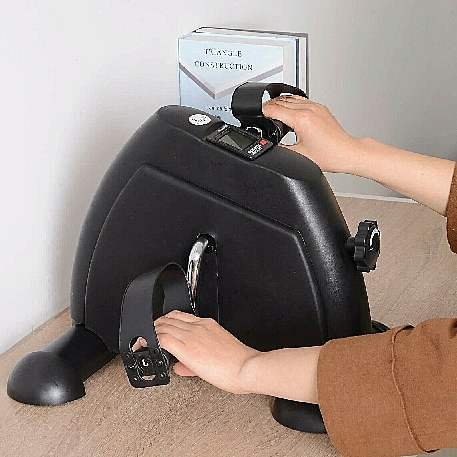 Mini Pedaliera Minibike Bicicletta Cyclette per Gambe e Braccia Monitor Lcd dfh 1