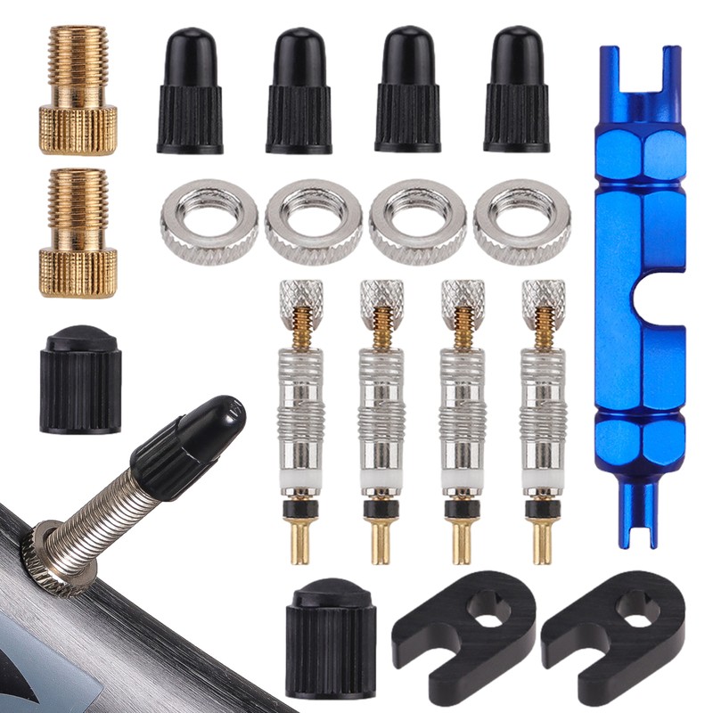 Bicycle Tire Core Kit Tire Core Remover Wrench Tire Repair Tools For Road Bike