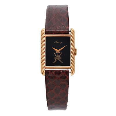 Asprey Sultanate Oman Khanjar Dial 18k Gold Hand-Wind Ladies Watch
