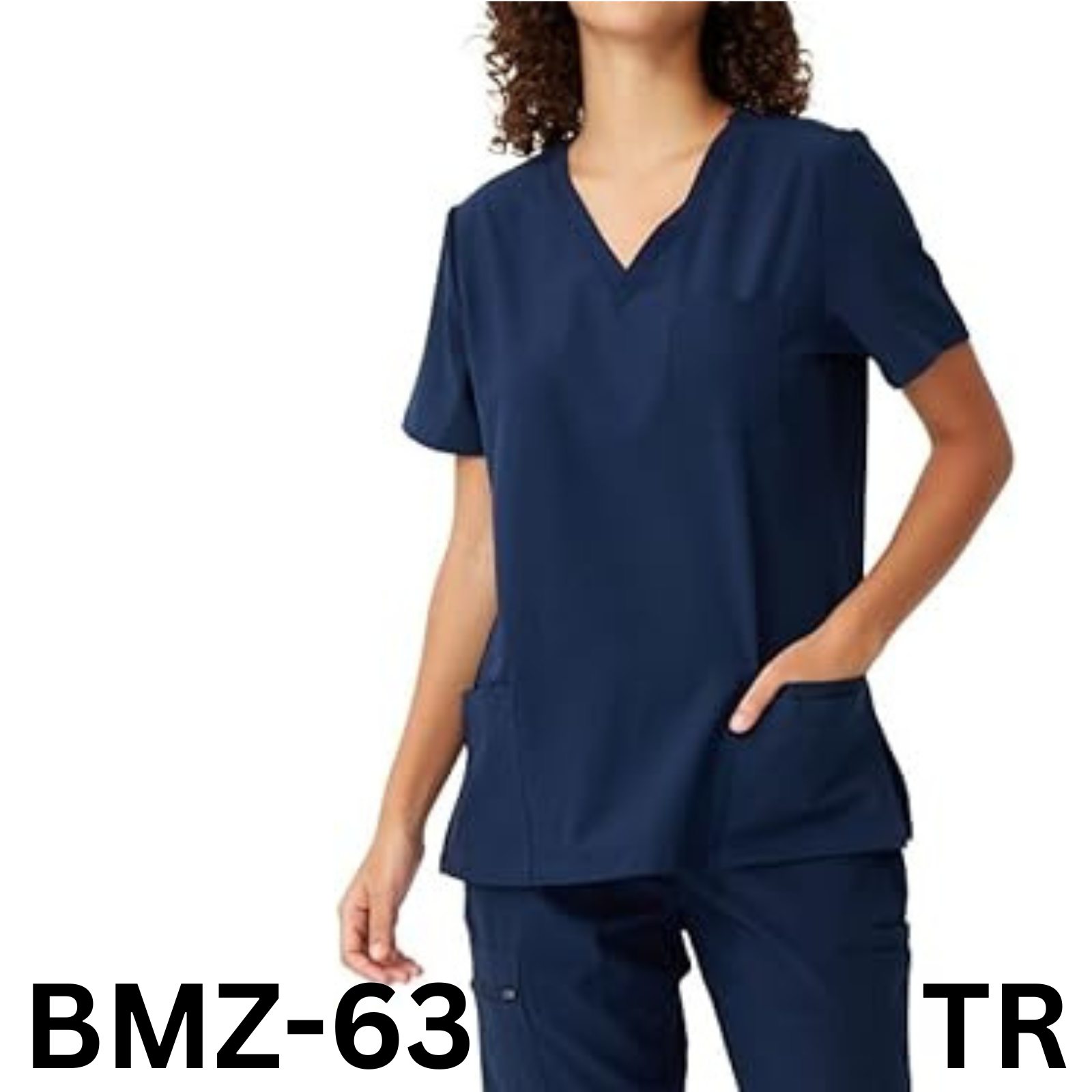 floralhue Scrubs for Women, Soft V-Neck Scrub Tops, Stretchy Medical Uniform, XS