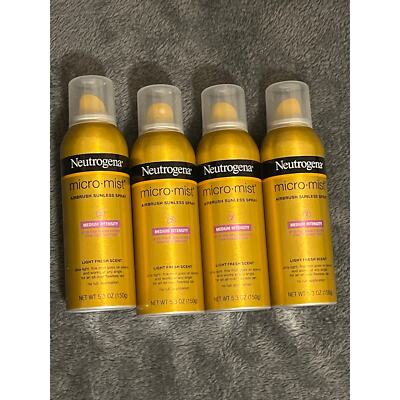Neutrogena Micro-Mist Airbrush Sunless Tan Spray MEDIUM Intensity 5.3 oz Lot 4
