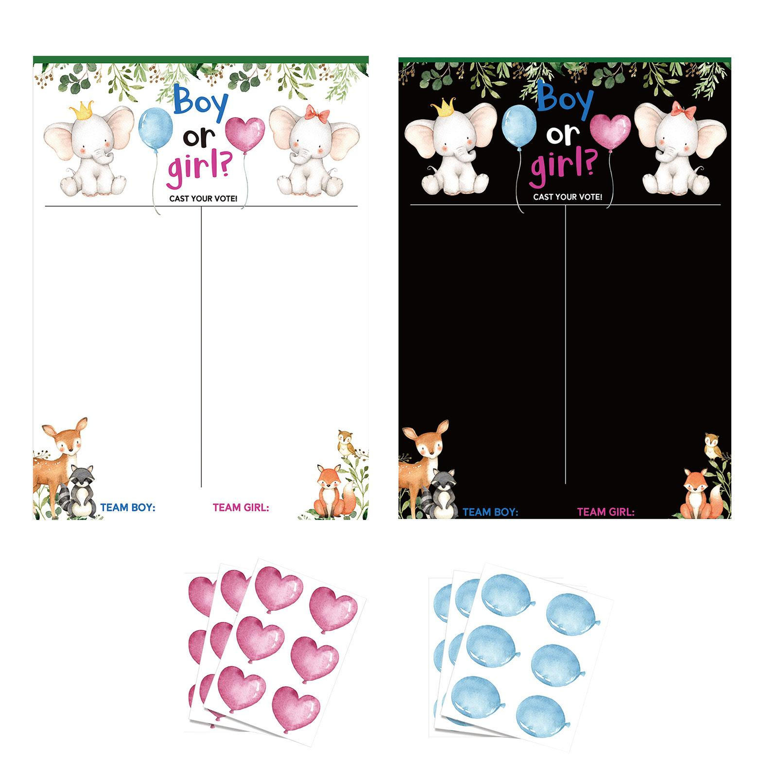 S Gender Reveal Games, Voting Board Vote Guessing Game