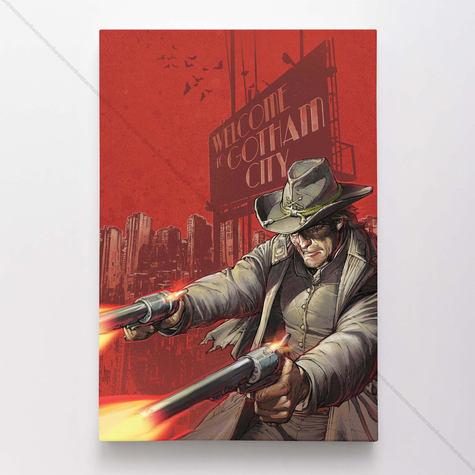 All-Star Western Poster Canvas DC Comic Book Cover Art Print #56293