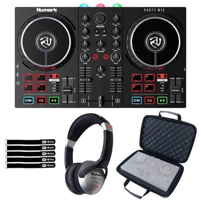 Numark Party Mix II DJ Controller for Serato LE Software w Headphones & Case
