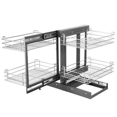Magic Corner Kitchen Baskets Pull Out Cabinet Storage Shelf 800mm Organizer