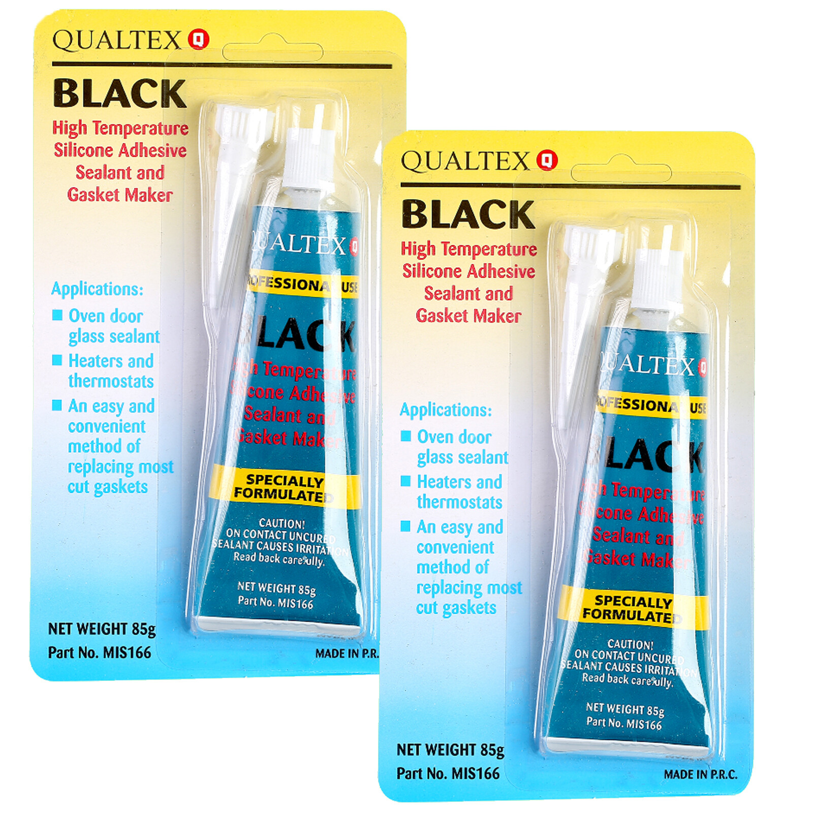 Oven Glass Door Glue High Temperature Heat Resistant Silicone Adhesive Black x 2 5055516274303