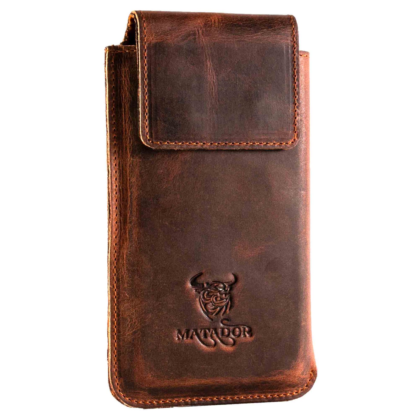 MATADOR Huawei P60 P60 Pro Art P50 Pro P40 Pro Echt Leder Tasche Ledercase Braun
