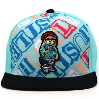 Bear Hustle New Leader TL Embroidery Snapback Adjustable Bear Hustle Cap Hat