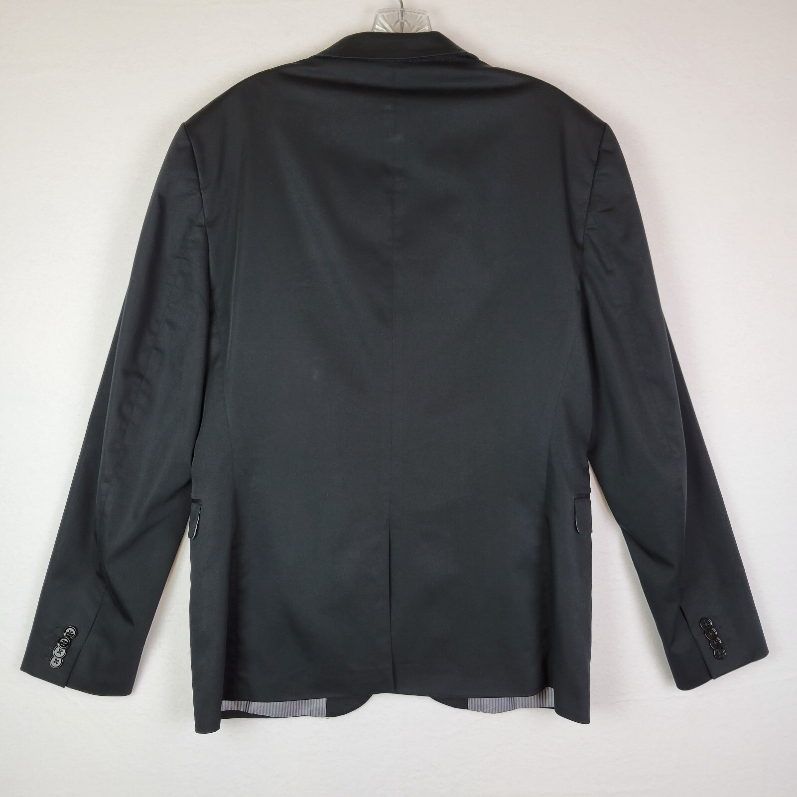 Express Mens Slim Innovator 2 Button Blazer Suit Size 40 Black Business Formal