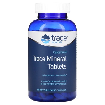 Trace Minerals Research Trace Mineral Tablets 300 таблеток без аллергенов,