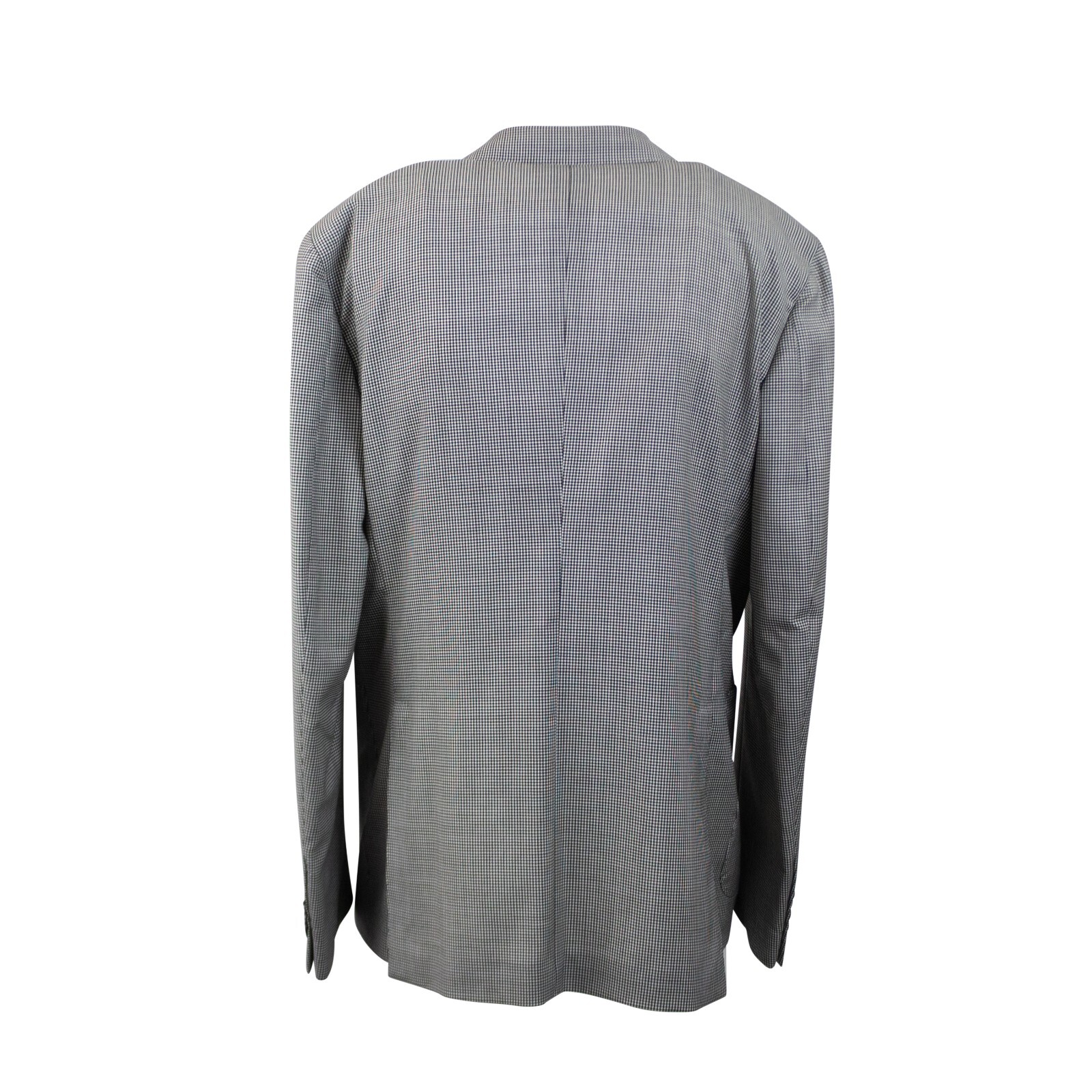 Pre-owned Caruso Black & White Houndstooth Single Breasted Suit 8r Size 50 $1995