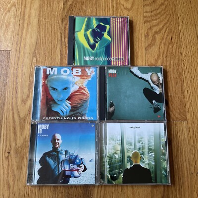 MOBY 5 CD Lot  Early Underground, Everything is Wrong, Play, 18,Hotel (IMPORT) 