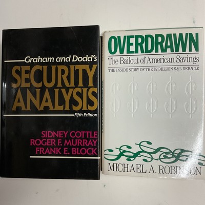 Lot of 2: Money l Graham & Dodd s Security Analysis l Overdrawn: The Bailout of