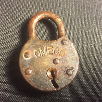 Antique Vintage OMECO Padlock
