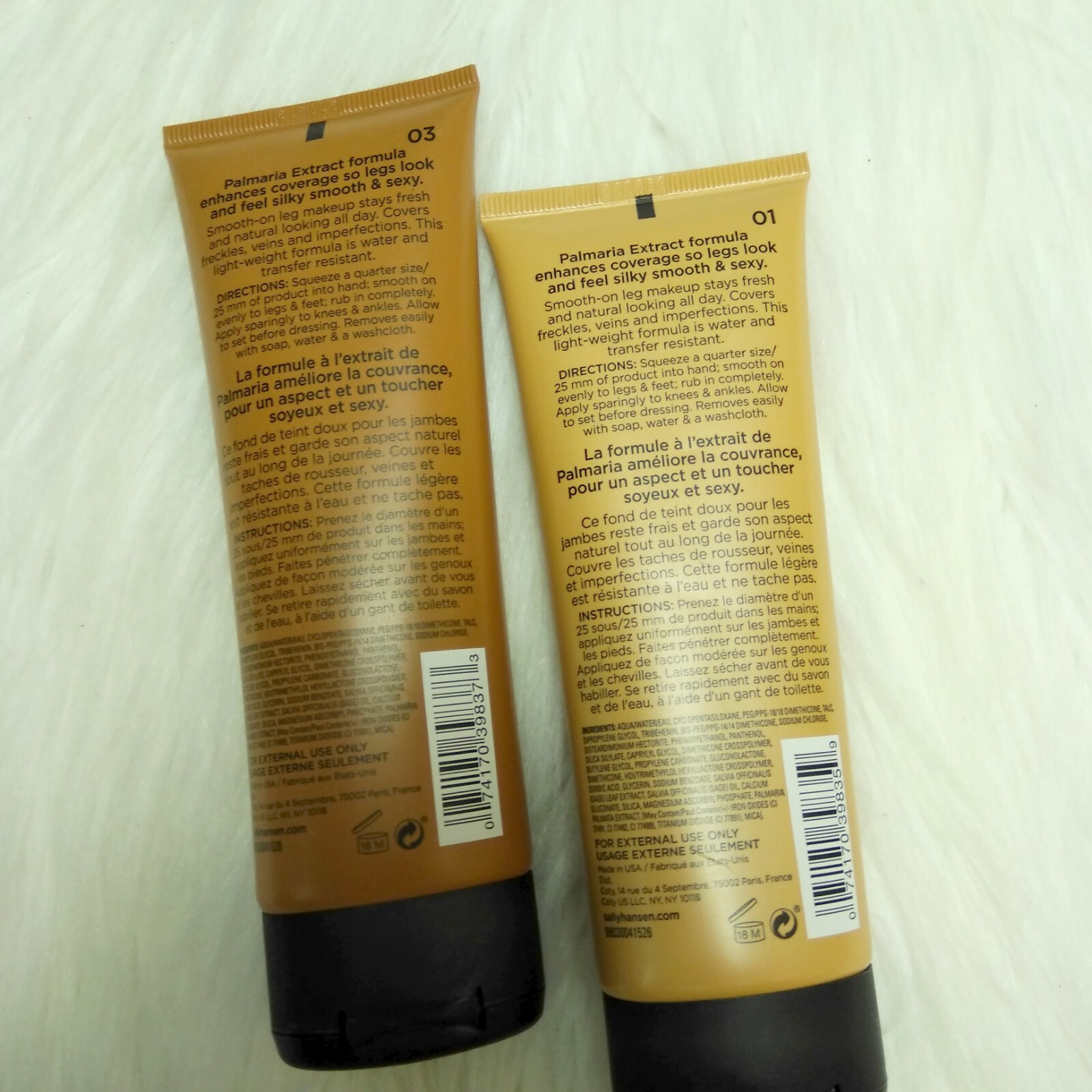 2 New SALLY HANSEN Airbrush Legs Smooth-on Perfect, Tan & Light Leg Makeup, 4 oz