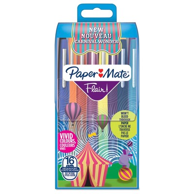 1x16 Paper Mate Flair Filzstifte Carnival Wonder M Schreibgerät