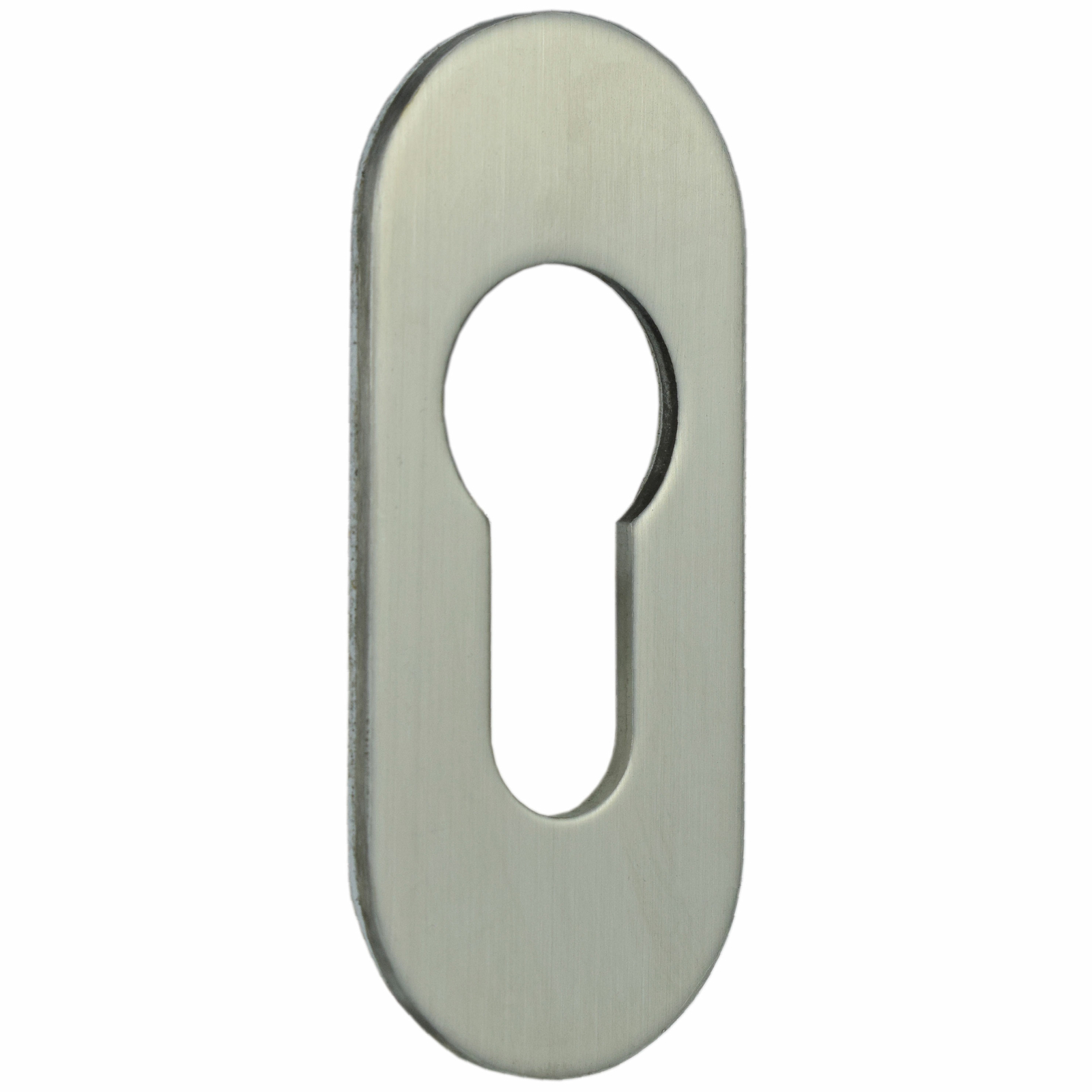 Edelstahl-Kleberosette oval für PZ, 3mm