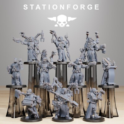 Scavenger Vicars(x10)/3Dprinted/Sci-Fi Proxy/Wargaming/Station Forge