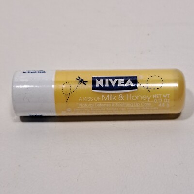 Nivea A Kiss of Milk & Honey Lip Balm Made In Germany ~ NEW SEALED