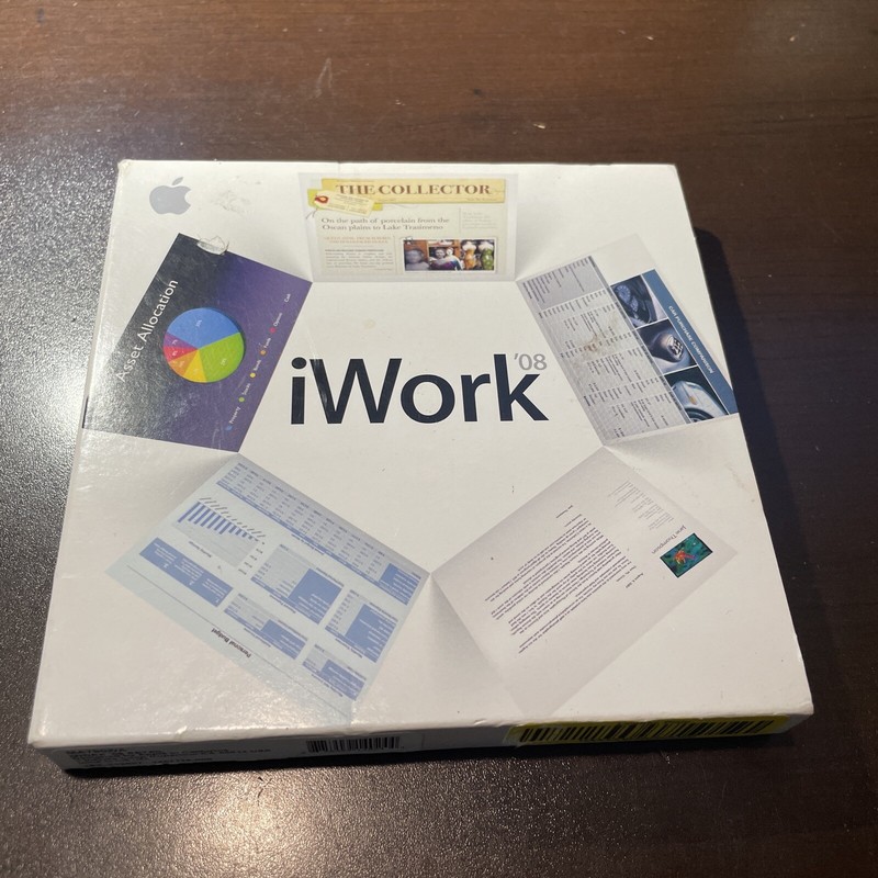 Apple iWork ’08 2008 Office Suite - Keynote Pages Numbers - CD-ROM Version