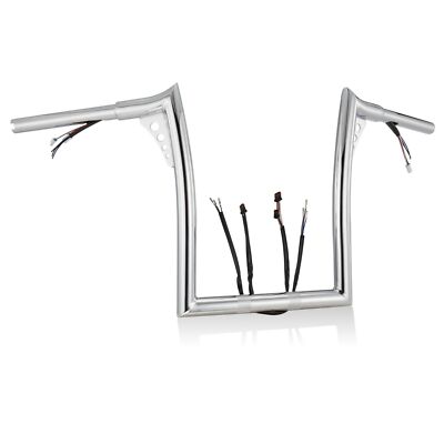 12'' Prewired Meathook Fat Boy Breakout Handlebar for Harley 2013-'15 Chrome 