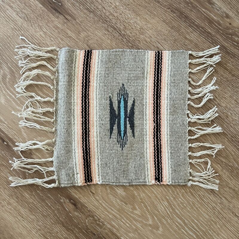 Chimayo Southwest Indian Design Weaving New Mexico Woven Textile Place Mat