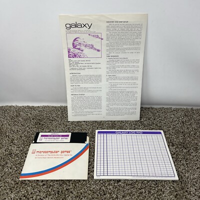 Galaxy ATARI 800 32K  / APPLE 2 II 48K Microcomputer Games Avalon Hill