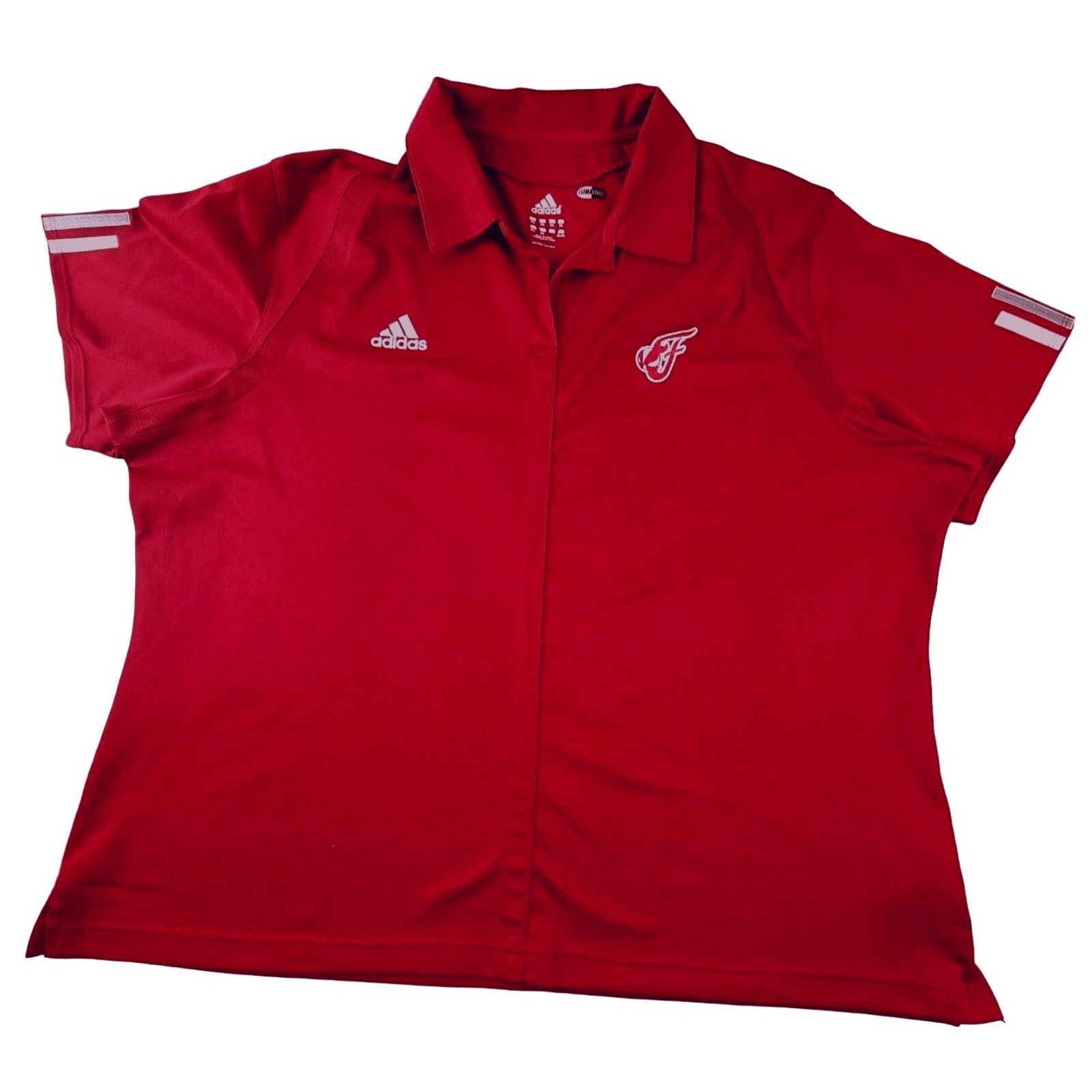 Adidas Men's Red Polo Shirt with Clima Cool Technology size Adidas Men's Red Polo Shirt with Clima Cool Technology size