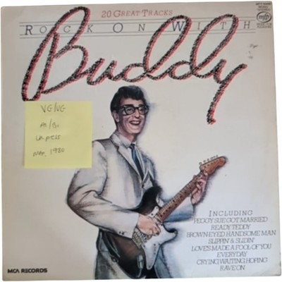Buddy Holly Rock On With Buddy Vinyl Record LP VG/VG MFP50490 1980