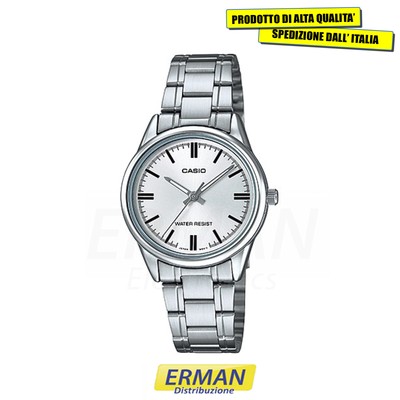 OROLOGIO CASIO DONNA LTP-V005D-7 ACCIAIO INOX ANALOGICO DA POLSO CLASSICO