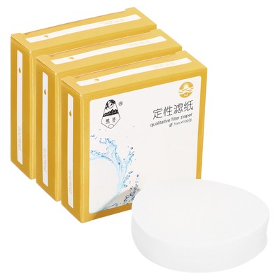 300Pcs 7cm Qualitative Filter Paper Circles Slow Speed Round Lab Paper
