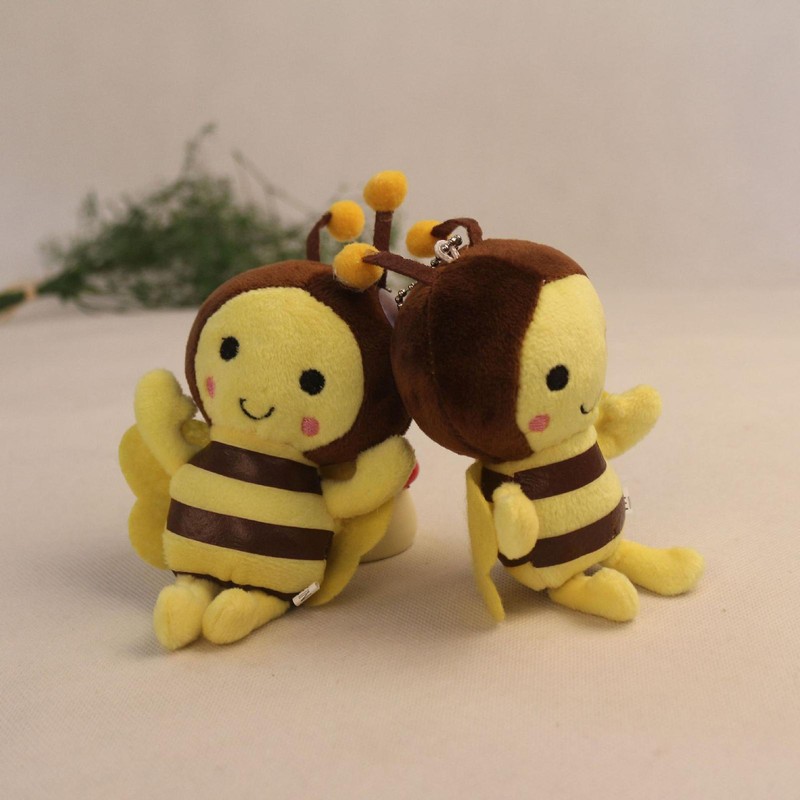 2pcs Stuffed Animal Bee Q Version Bumble Bee Plush Toy Comfortable Plushie Toys