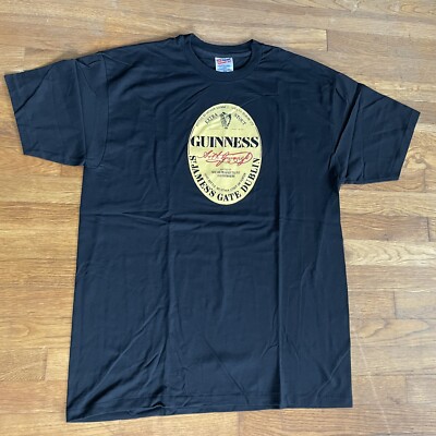 Vintage 90s Guinness St. James s Gate Dublin Single Stitch 50/50 Shirt Hanes XL