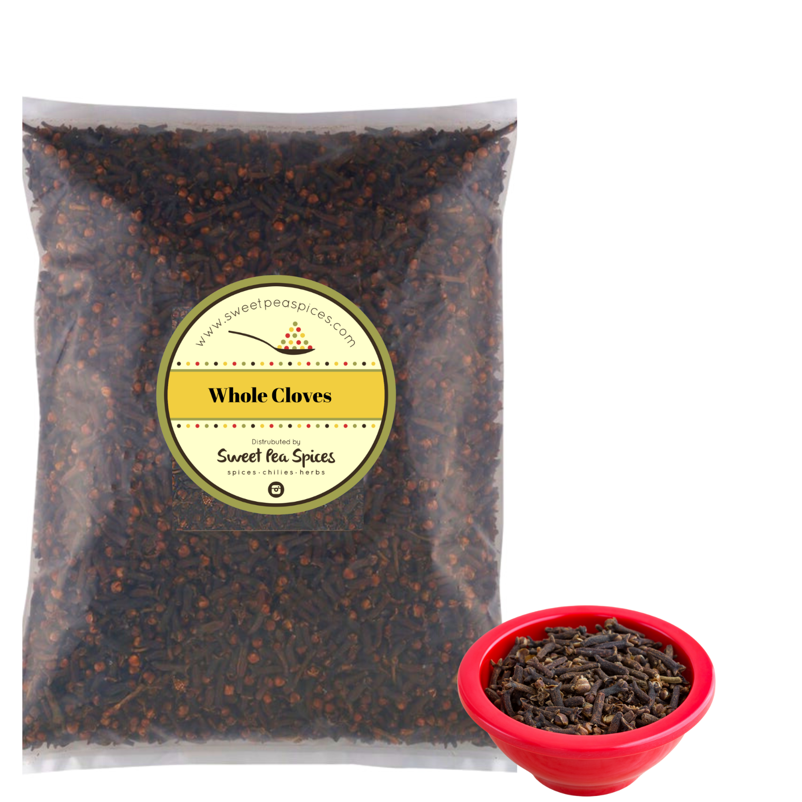 Organic Ceylon Whole Cloves  - Bulk Cloves - Sri Lanka - Sun Dried Cloves