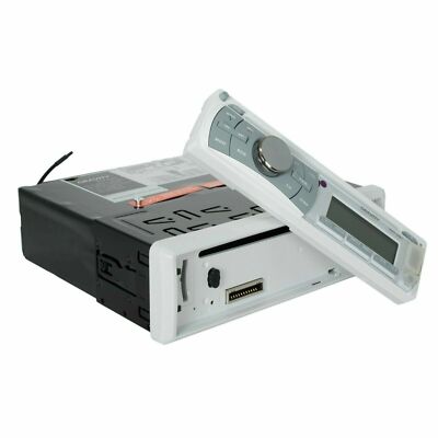 Gravity Marine Boat CD/AM/FM Receiver +4x Gravity 6.5" Marine Speakers White/LED