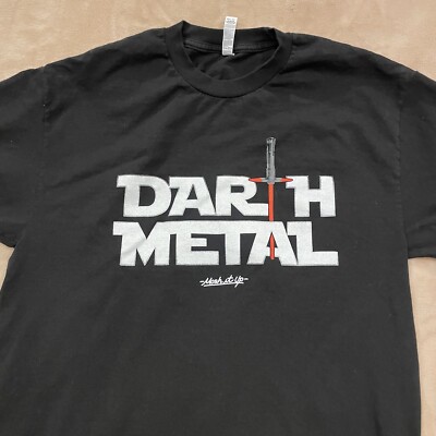 Darth Metal T Shirt Mens L - Imperial March Vader Mosh It Up