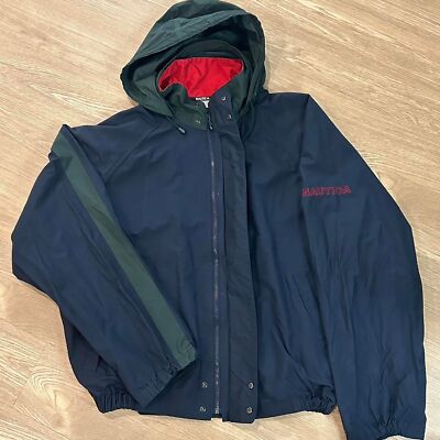 に*た様 90s nautica short wool bomber jacke Vintage Nautica Reversible Zip Up Bomber Jacket Tan Navy