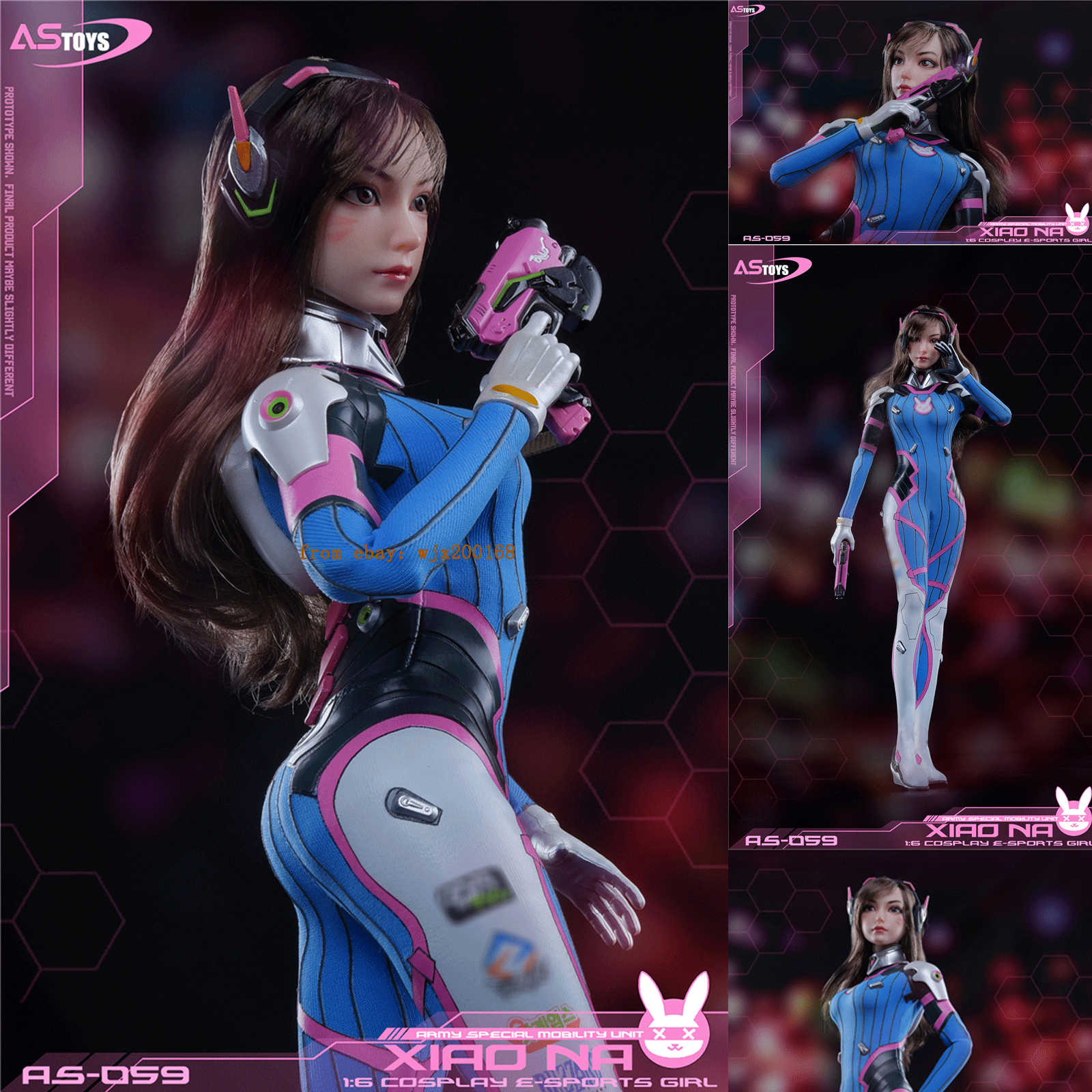 1/6 オーバーウォッチ　d.va　1/6 NEW! ASTOYS AS059 Overwatch DVA 1/6 Action Figure Model