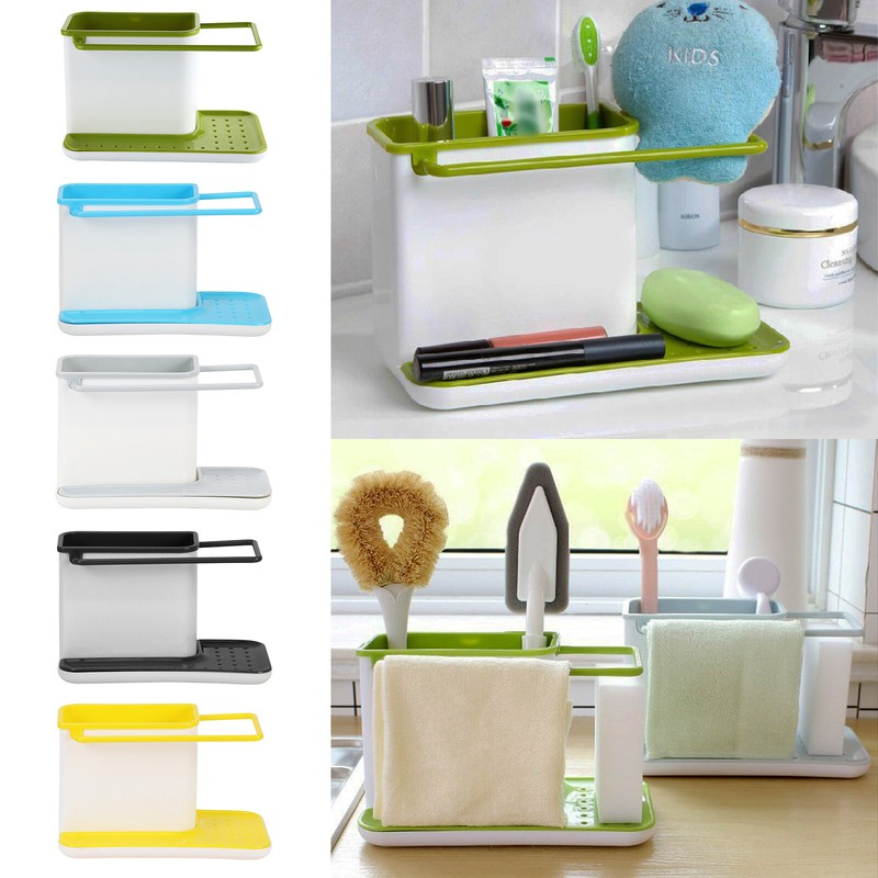 Küche Organizer Racks Sink Spül Lagerung Waschbecken Utensilien Schwamm