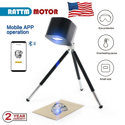 【USA】 1.6W Smart Mini Printer Laser Etcher Bluetooth Handheld Engraving Machine