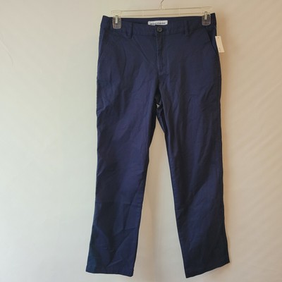Amazon Essentials Womens Slim Fit Chino Navy Work Relax Casual Pants Size 10