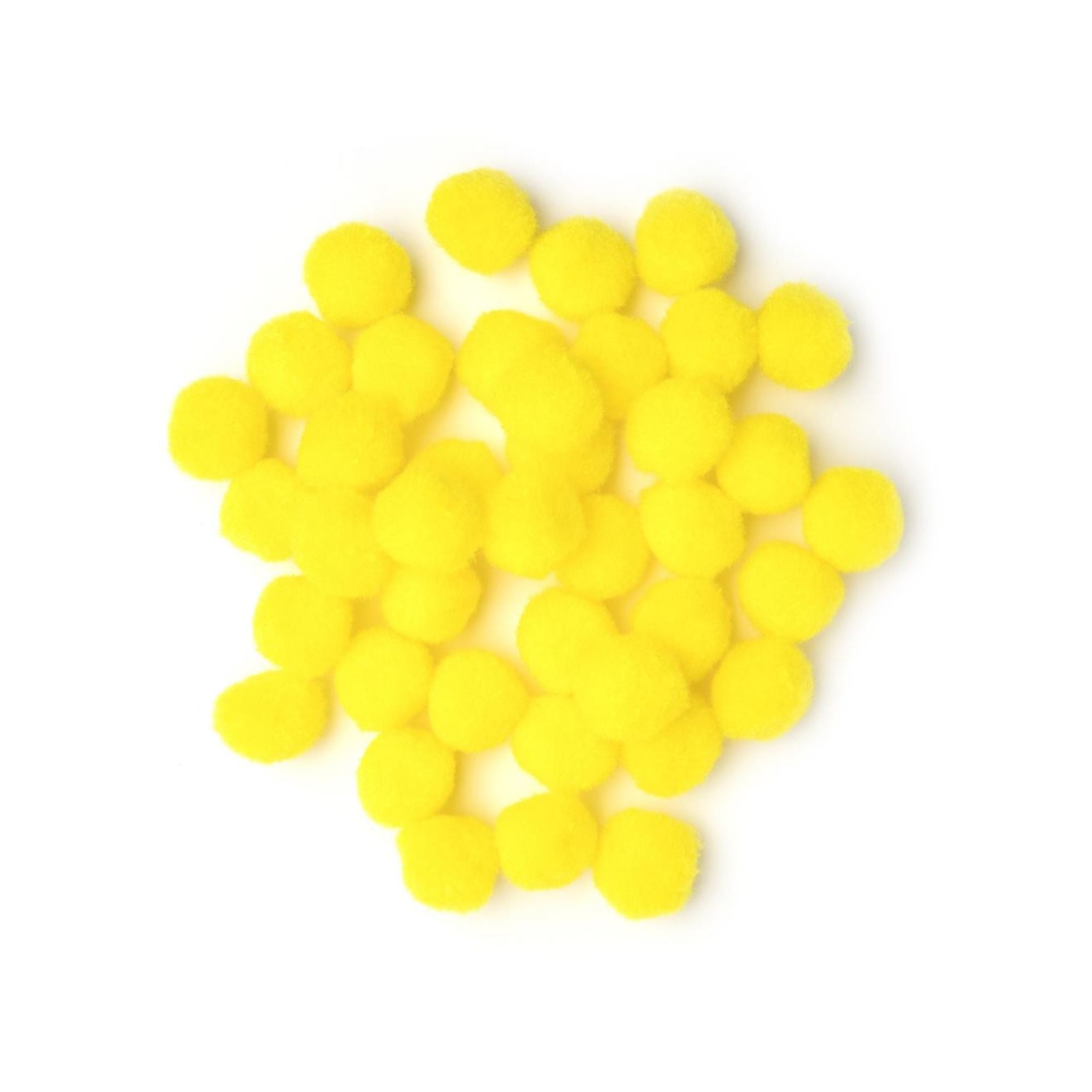 Chick Craft Supplies | Yellow Craft Pom Poms - 1in. - 40 Pcs (nm40000789)