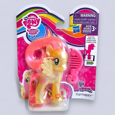 Hasbro My Little Pony Explore Equestria Fluttershy Pearlized G4 Figure New MLP